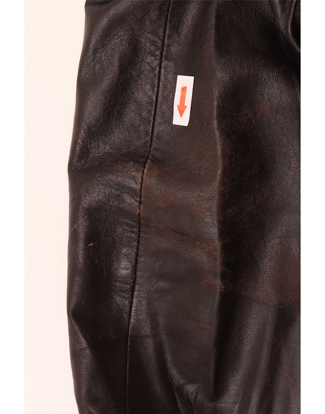veste en cuir homme vintage UK 40 Grand Marron