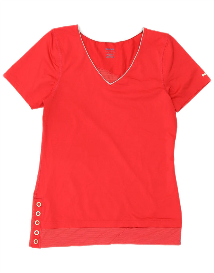 REEBOK T-Shirt Femme UK 12 Rose Moyen Polyester
