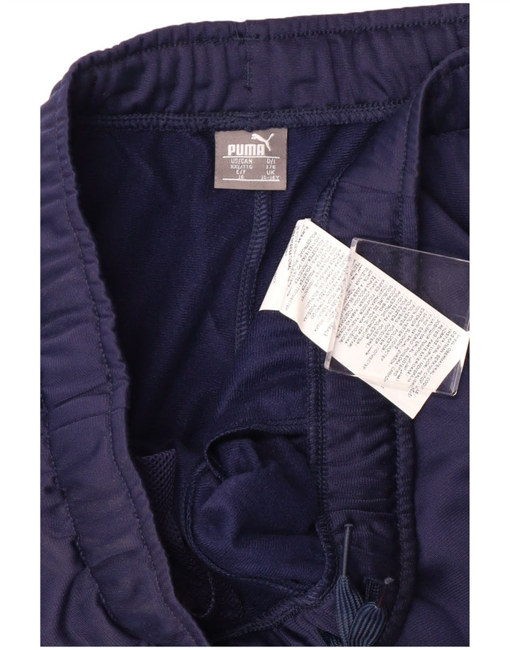 Puma Pantalon de Survêtement Garçon 15-16 ans Bleu Marine Polyester