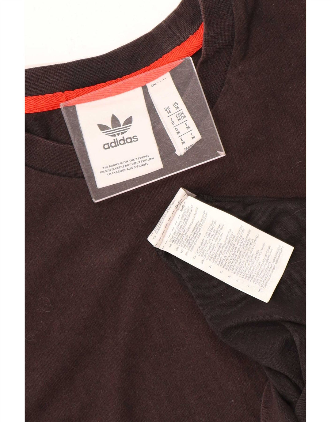 Adidas T-shirt homme en coton color block noir moyen