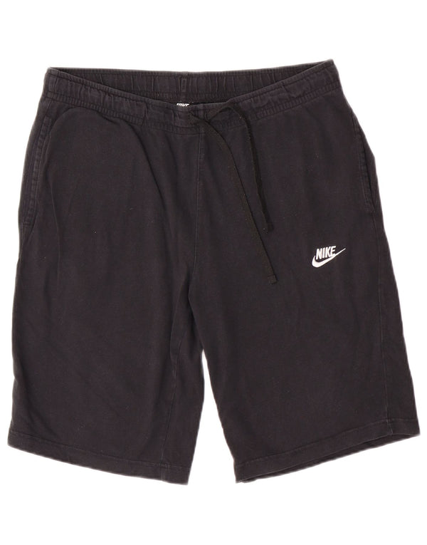 Nike Short de sport graphique pour homme en coton noir Taille L