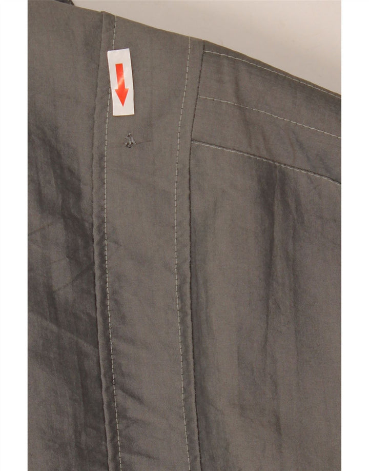 vintage Mens Sherpa Bomber Jacket UK 40 Grand Gris