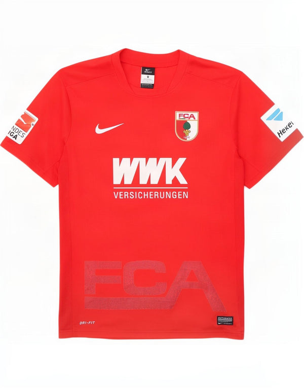 Nike Mens FC Augsburg Graphic T-Shirt Top Rouge Moyen Polyester