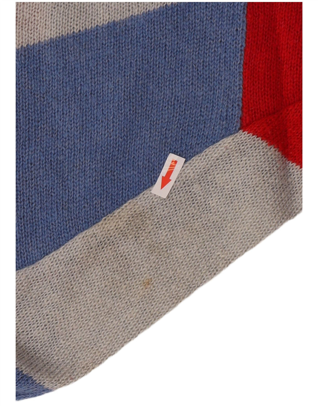 vintage Mens Crew Neck Jumper Sweater Petit Argyle/Diamant multicolore