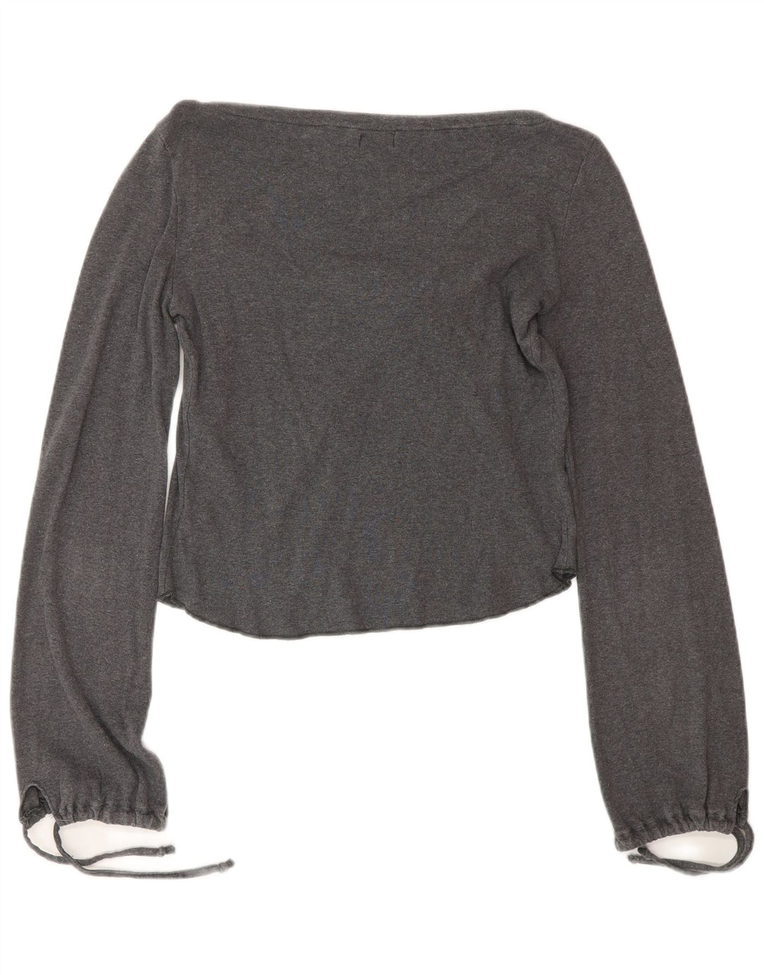 Onyx Haut court à manches longues pour femme - Gris moyen - Coton