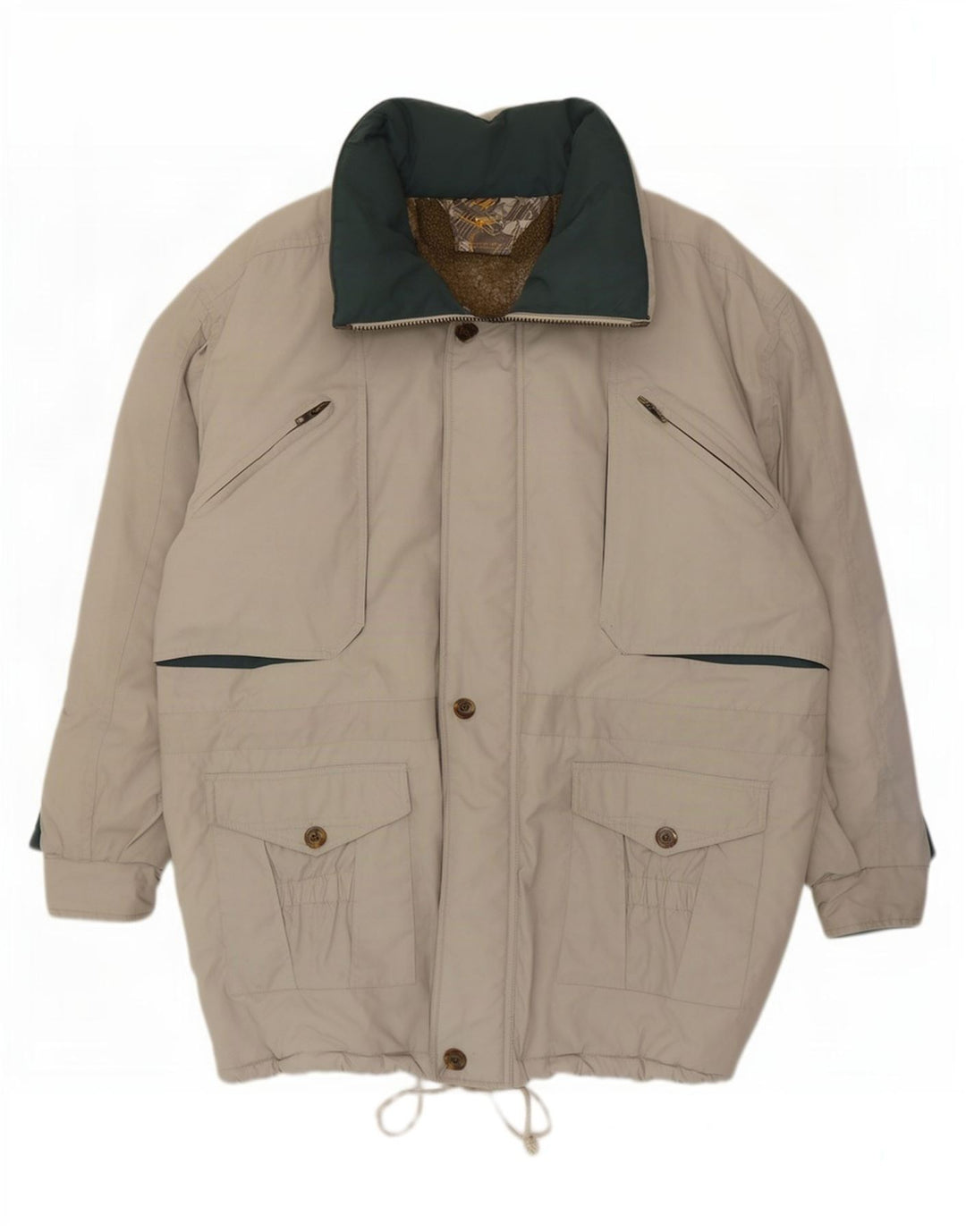 veste matelassée à capuche vintage pour hommes IT 56/58 3XL Gris Polyester