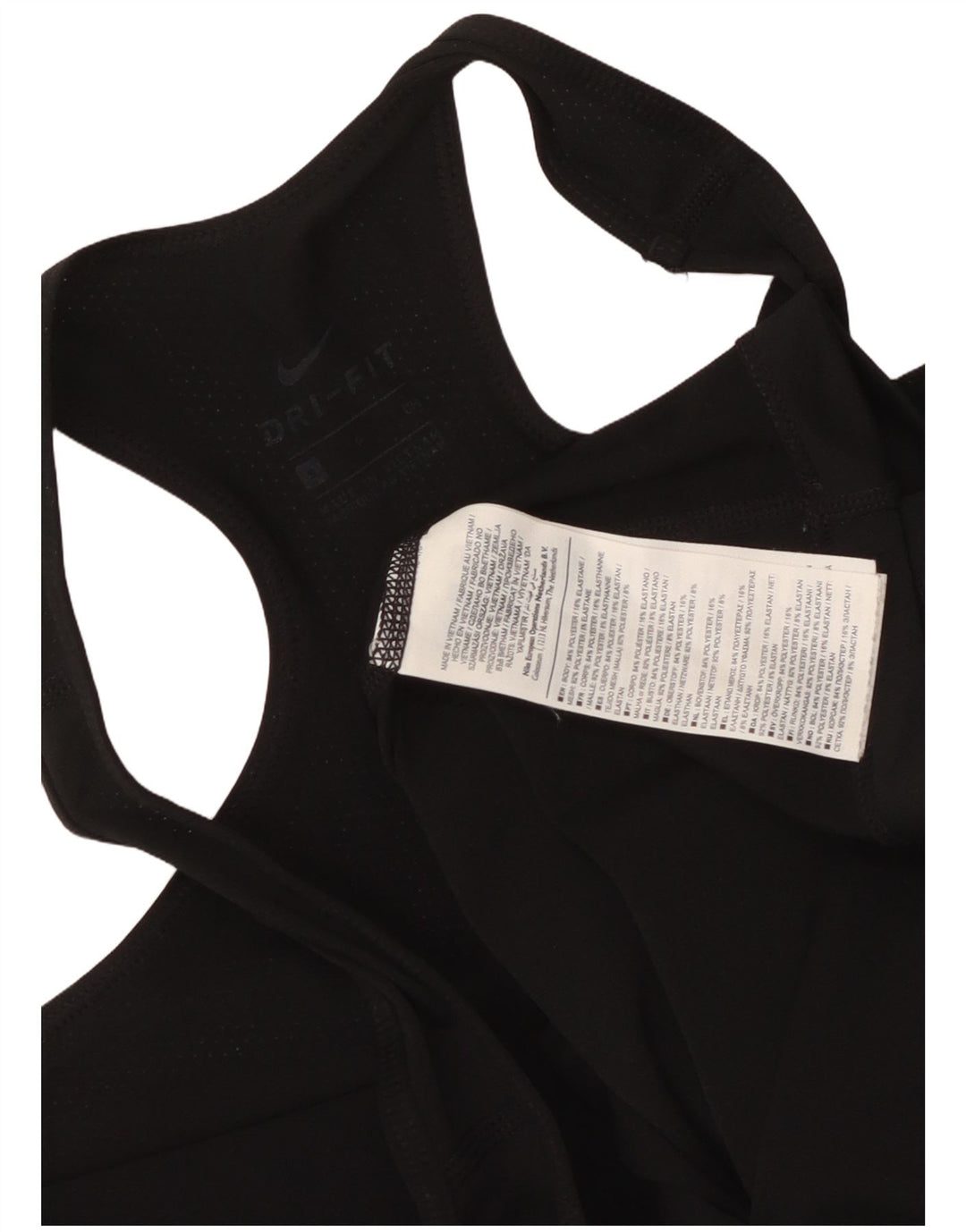 Nike Débardeur graphique pour femme UK 10 Petit Noir Polyester