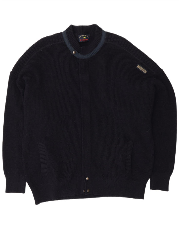 Il Granchio Cardigan Pull XL Bleu Marine Homme