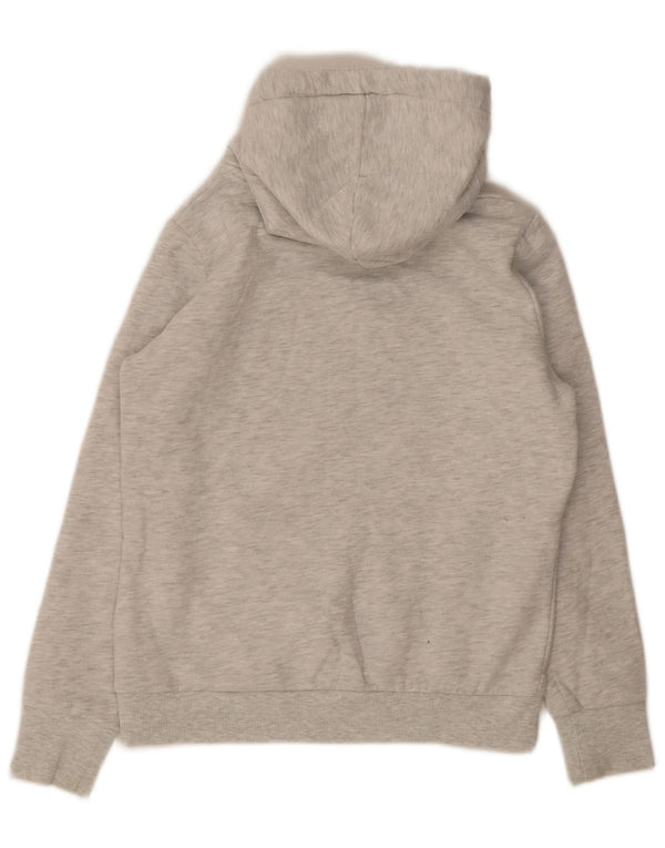 Superdry Pull à capuche graphique pour femme UK 12 Coton moucheté gris moyen