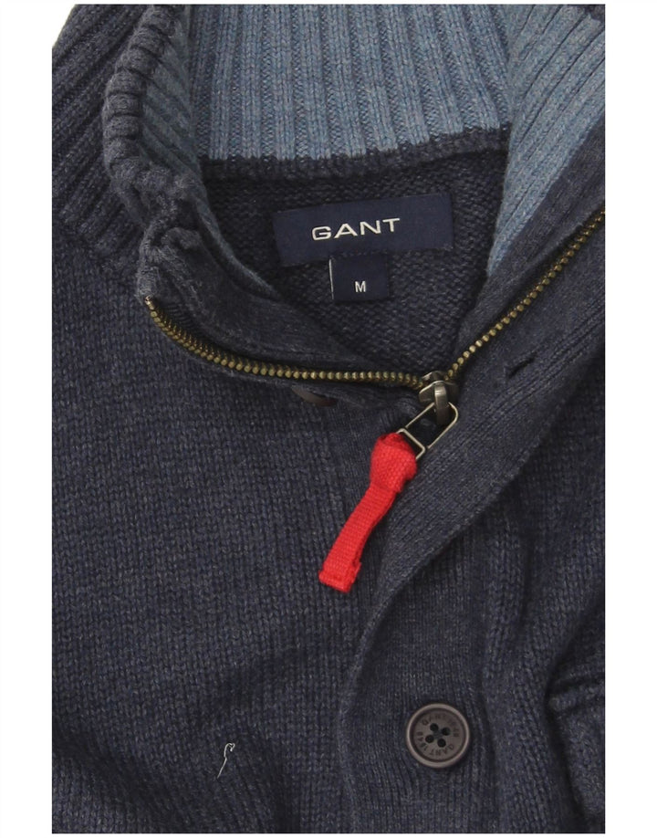Gant Pull Col Boutonné Homme Bleu Marine Moyen