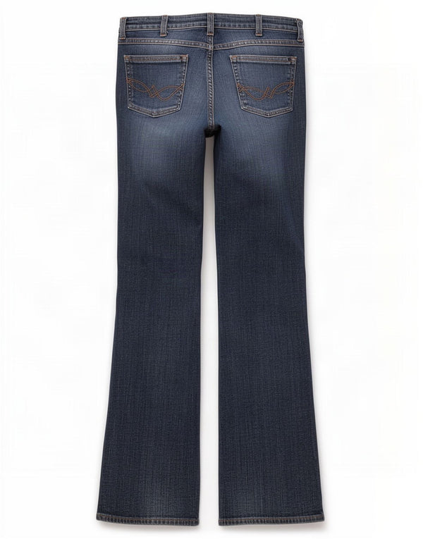 Wrangler Jean Bootcut Megan Femme W30 L32 Bleu Marine Coton