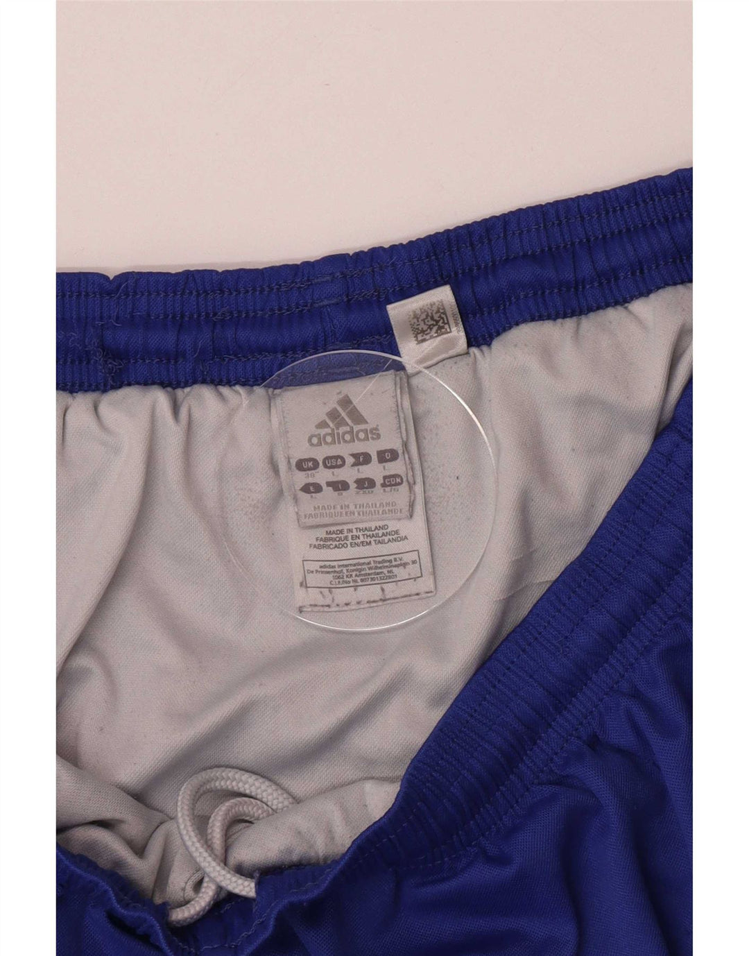 Adidas Short de sport pour homme UK 36 Large Bleu Polyester