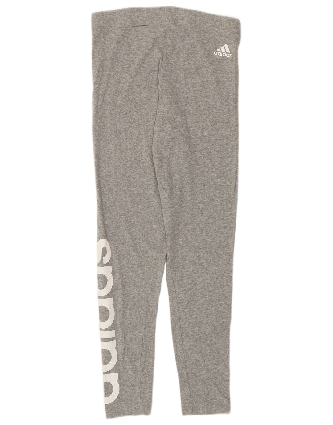 ADIDAS Leggings graphiques pour femmes UK 12/14 coton gris moyen