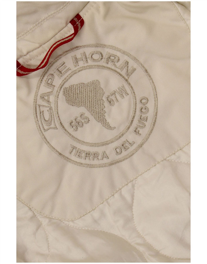 CAPE HORN Veste coupe-vent à capuche pour femme UK 14 Medium Off White