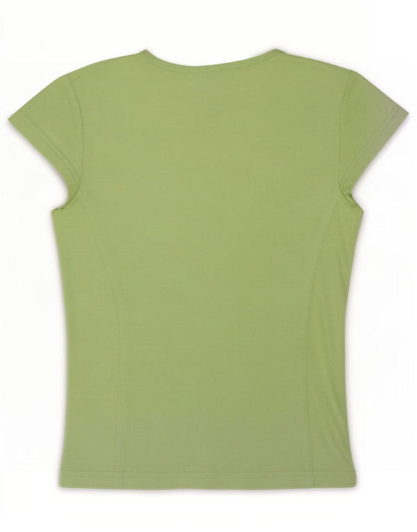 Champion Womens T-Shirt Top UK 12 Medium Green