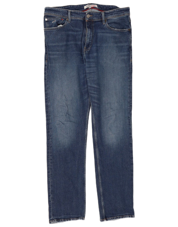 Tommy Hilfiger Jean droit Ethan pour femme, coupe décontractée, W32 L32, coton bleu