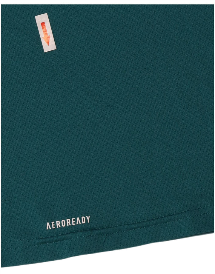 Adidas Garçon Graphic T-Shirt Top 15-16 ans Vert Polyester