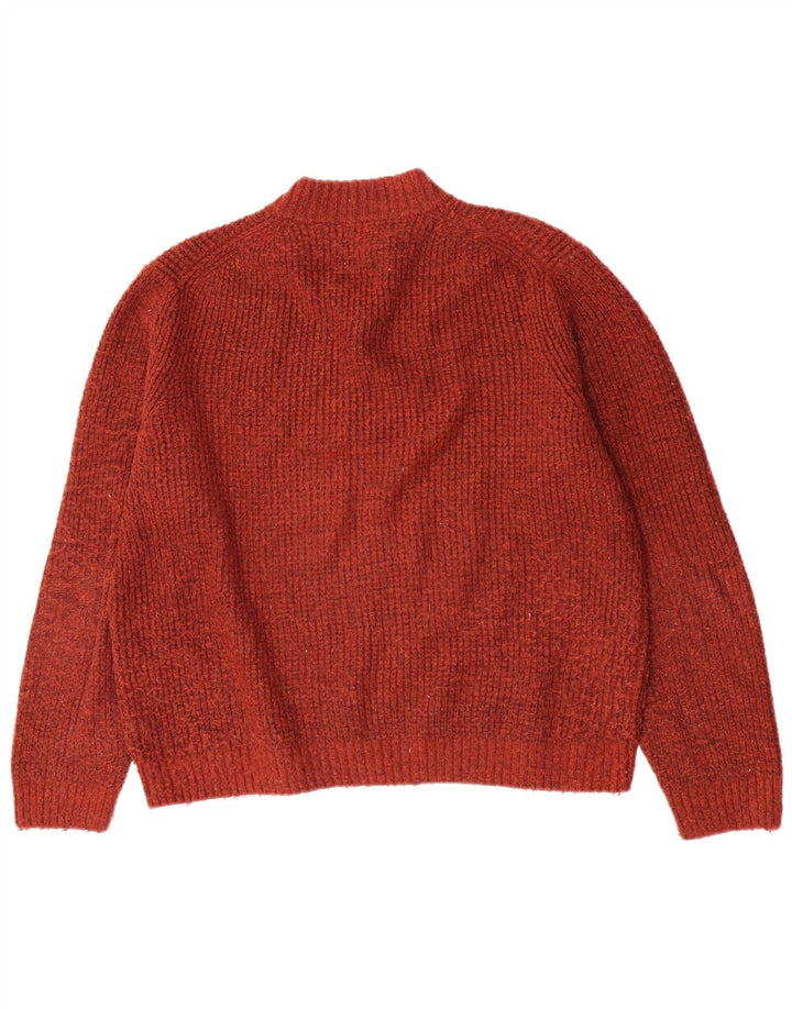 Marks & Spencer Pull col roulé homme XL rouge acrylique