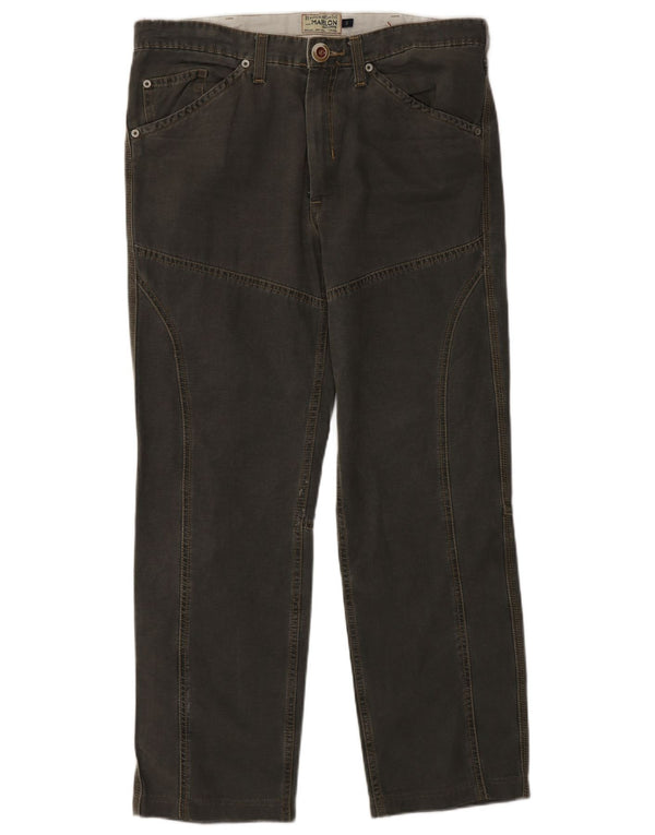Brooksfield Pantalon décontracté droit Marlon pour homme IT 50 Large W34 L29 Gris