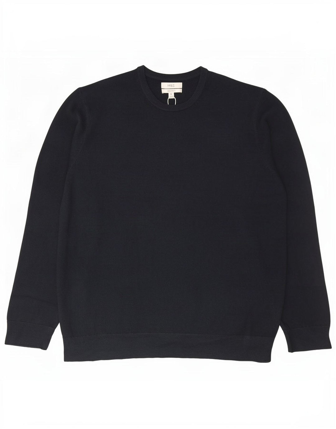 Marks & Spencer Pull col rond pour homme 2XL Bleu marine Acrylique
