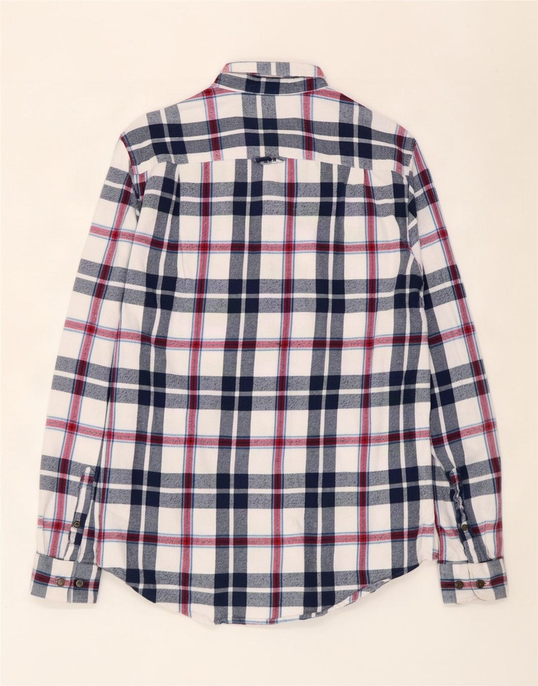 Superdry Chemise en flanelle pour homme en coton à carreaux bleu marine grand