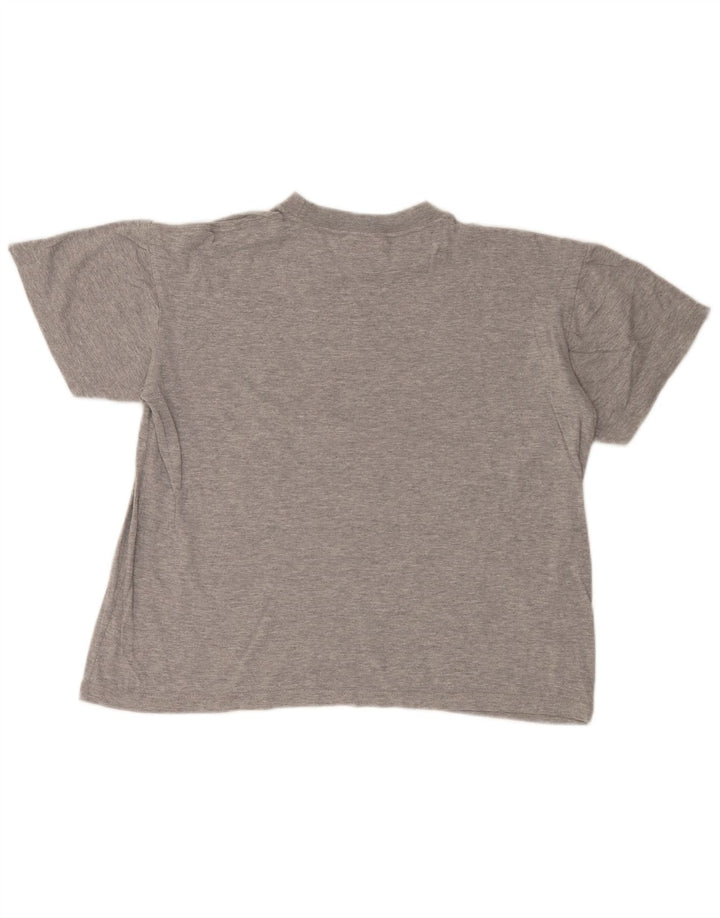 Kappa T-shirt graphique pour femme UK 14 Gris moyen Coton