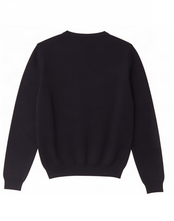 Hugo Boss Pull col V en laine vierge bleu marine Small pour homme