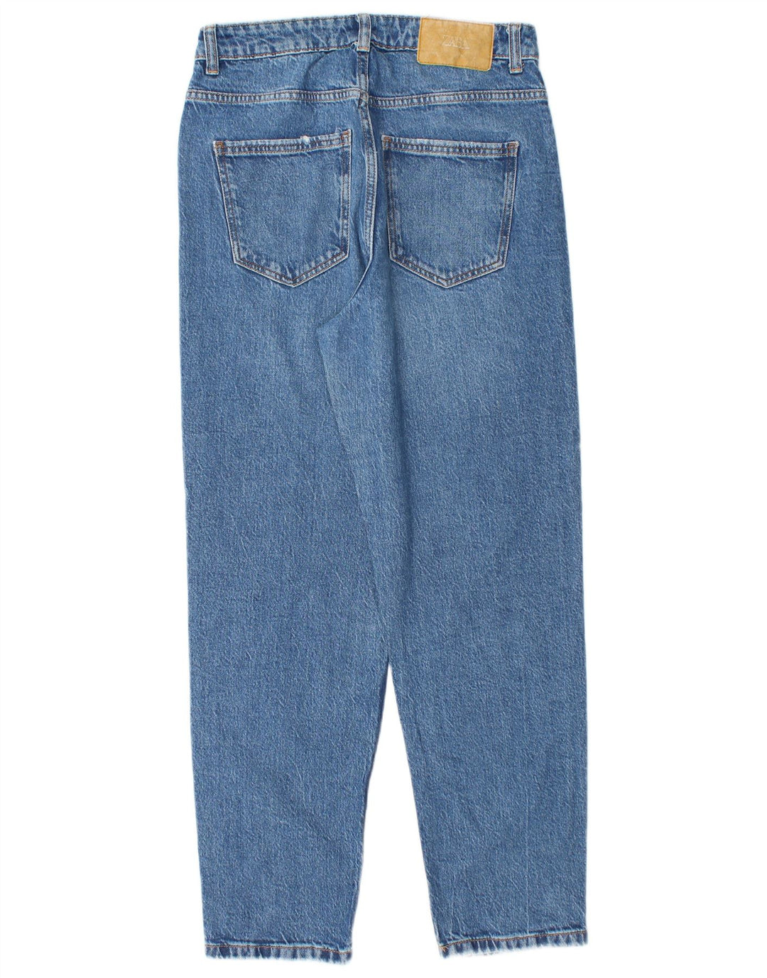 ZARA Jean fuselé taille haute pour femme EU 38 Small W28 L28 Bleu