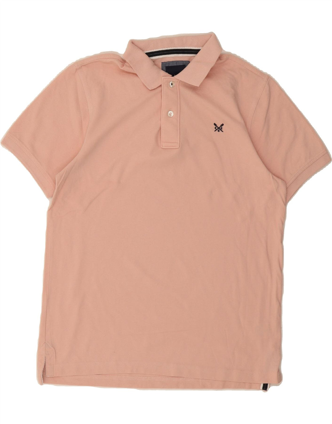J. CREW Mens Polo Shirt Medium Pink Cotton Vintage J. Crew and Second-Hand J. Crew from Messina Hembry 