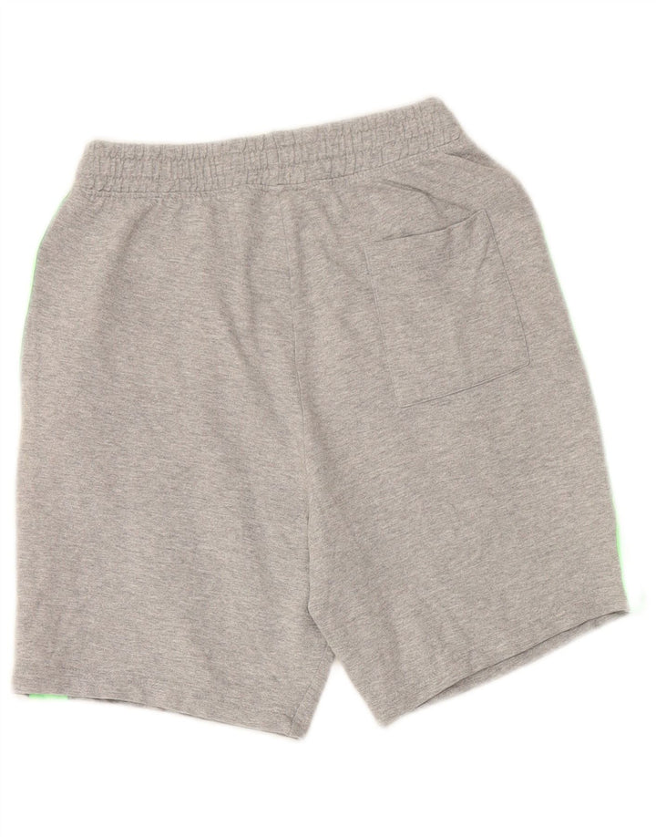 BENETTON Short de Sport Garçon 11-12 Ans 2XL Gris Colorblock Coton