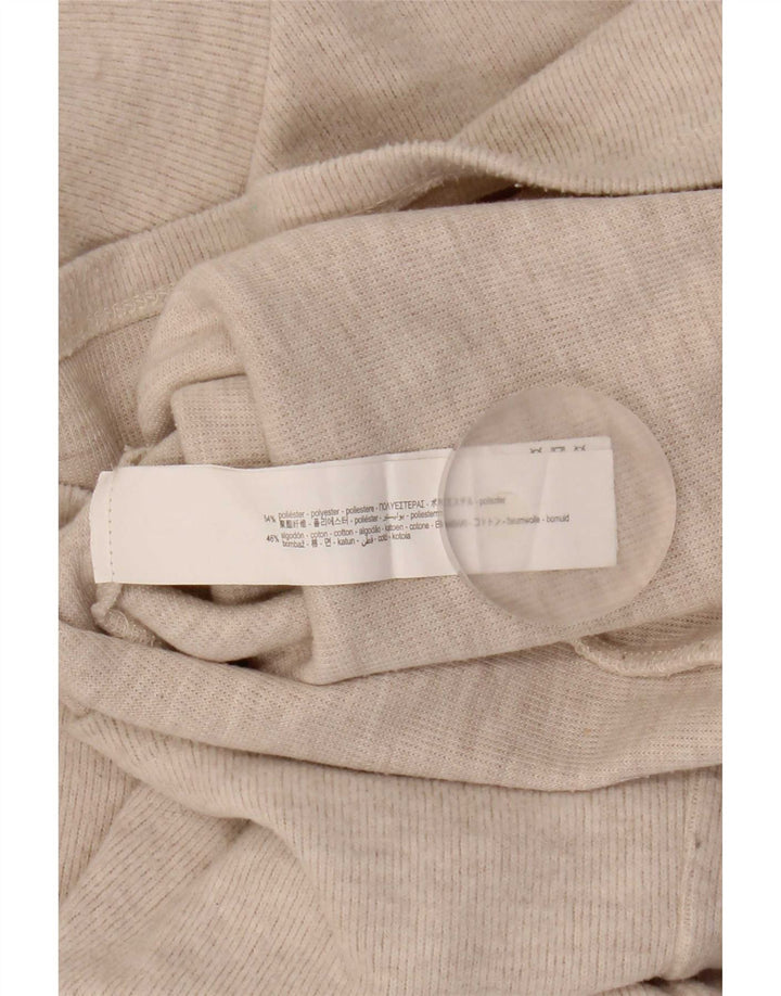 Zara Robe pull à manches 3/4 pour femme UK 14 Polyester beige moyen