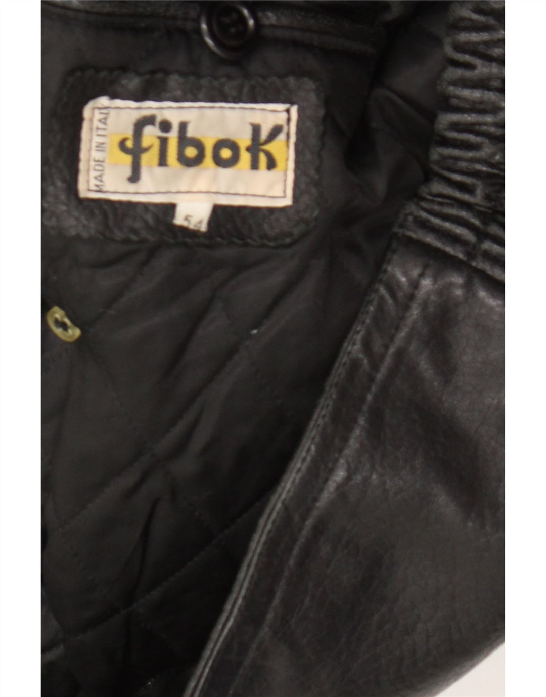 Fibok Veste en cuir pour homme IT 54 2XL Cuir noir