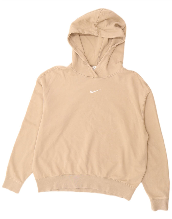 Nike Pull à capuche en coton beige moyen pour homme
