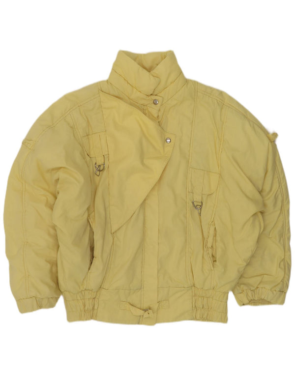veste de ski femme vintage UK 18 XL Jaune