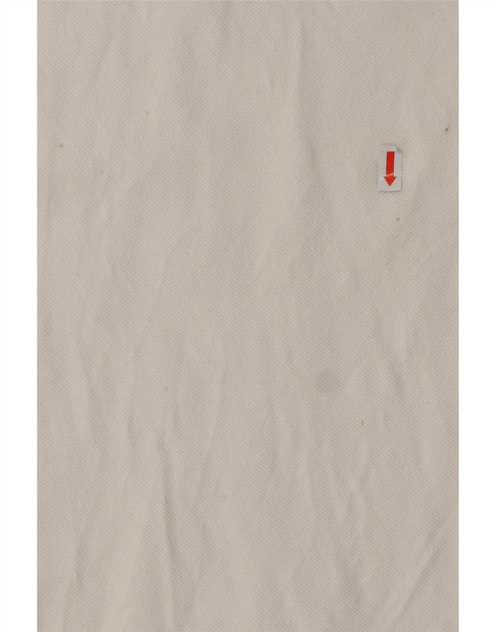 POLO RALPH LAUREN Polo à manches longues pour homme, coupe personnalisée, petit, blanc