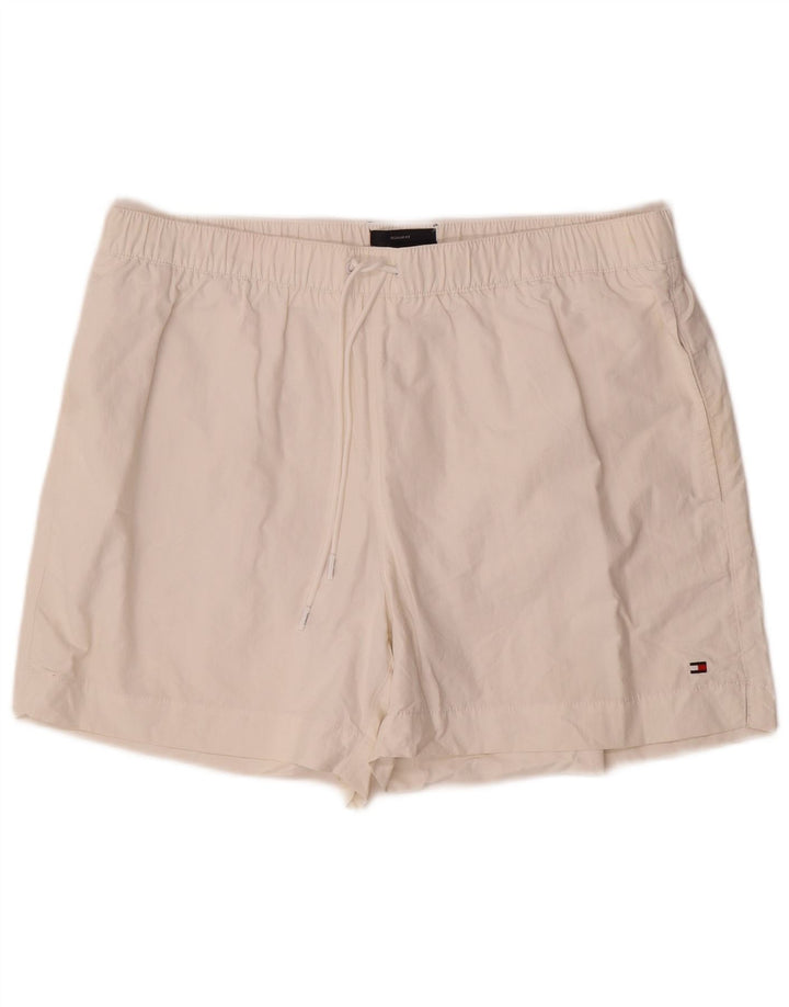 Tommy Hilfiger Short de Bain Regular Fit XL Homme Blanc Polyamide