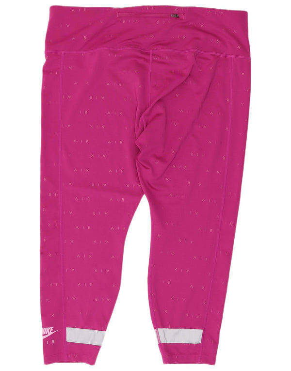 Nike Legging Capri Dri Fit Graphic pour femme UK 20 2XL Rose Colorblock