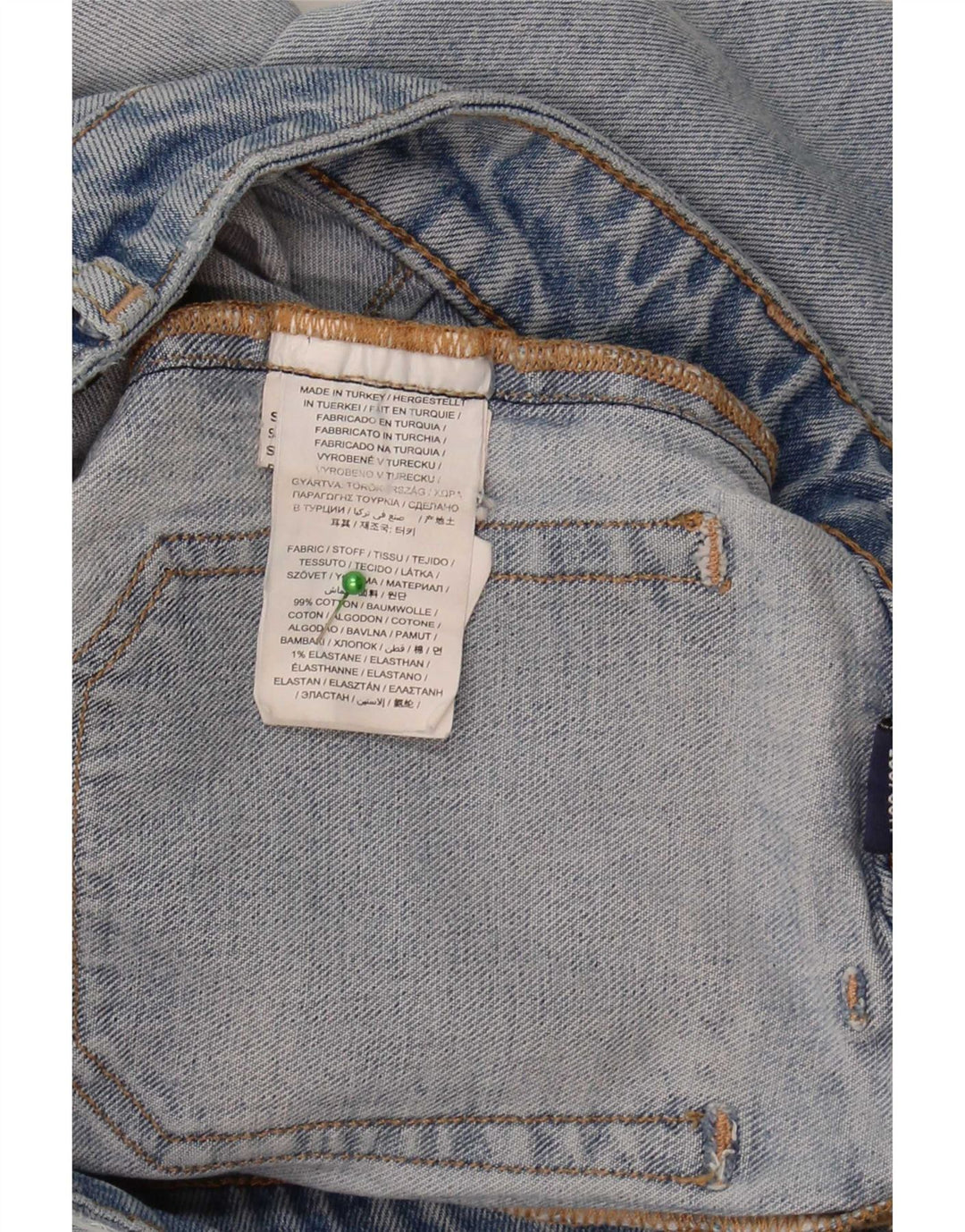 Gant Jean Droit Femme W27 L27 Bleu Coton