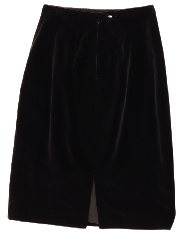 Jupe crayon vintage pour femme Medium W28 Noir