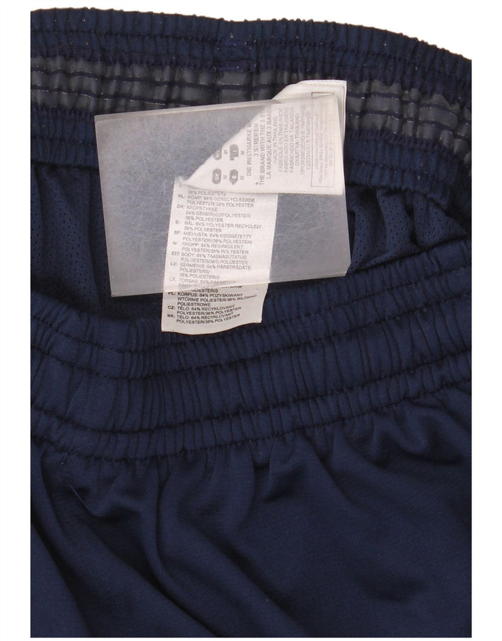 Adidas Short de sport graphique pour homme en polyester bleu marine moyen
