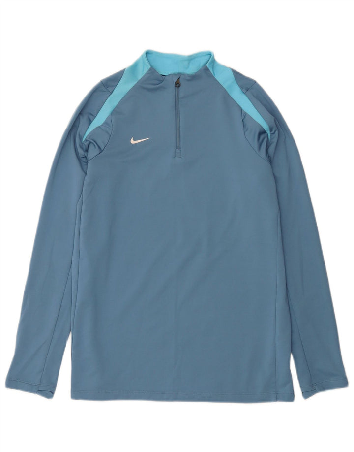 Nike Garçon Dri Fit Slim Zip Neck Pull Survêtement Top 13-14 ans XL Bleu