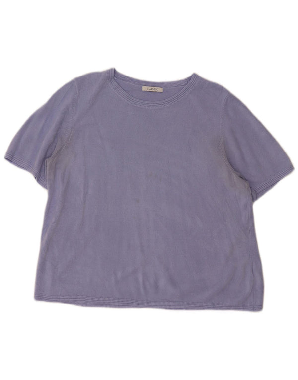Marks & Spencer Pull col rond pour femme UK 18 XL Violet