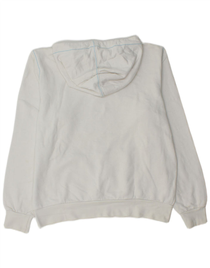 Lotto Pull à Capuche Graphique Homme Blanc Moyen Coton
