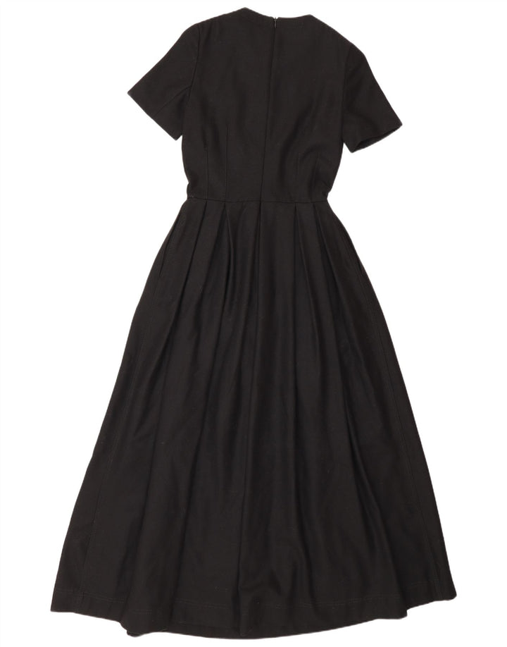 Massimo Dutti Robe Maxi Femme EU 34 2XS Laine Noire