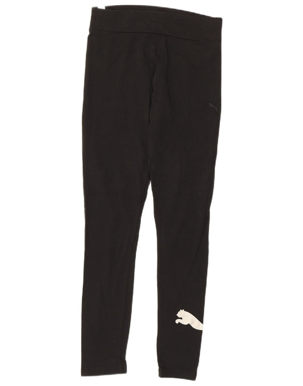 Puma Leggings graphiques pour femmes UK 12 coton noir moyen