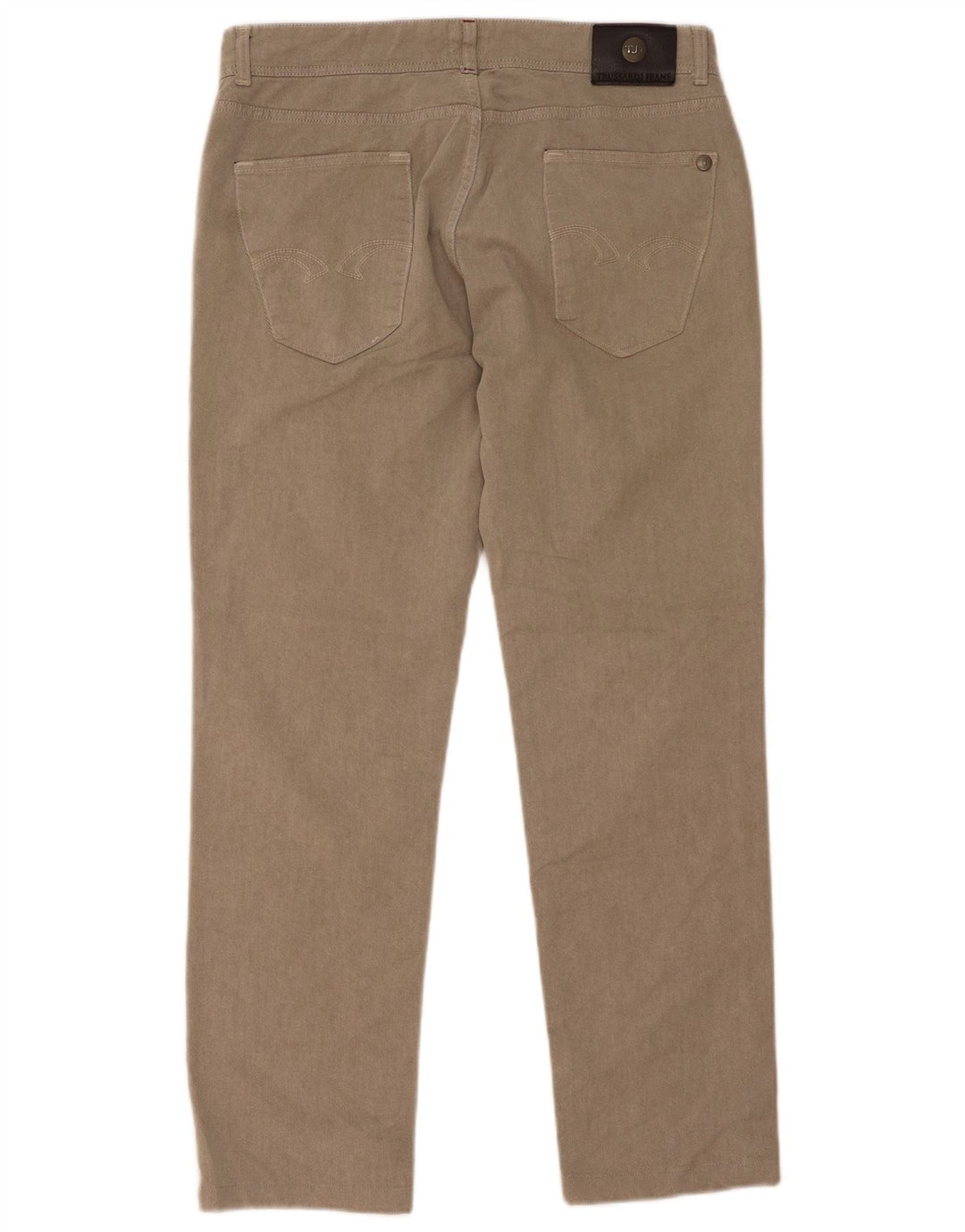 Trussardi Jean Droit W36 L31 Beige Coton Homme