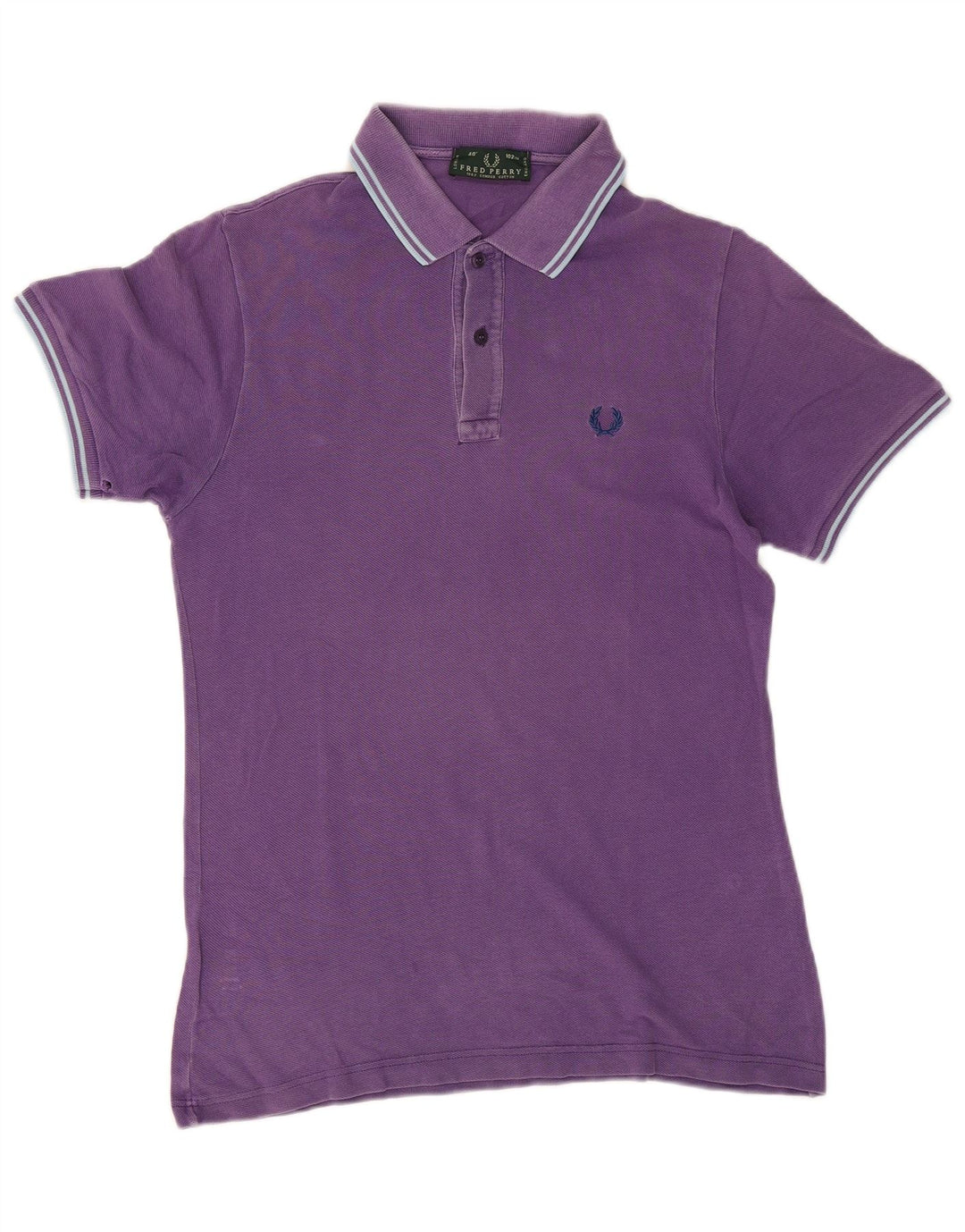 FRED PERRY Polo Homme Violet Moyen Rayé Coton