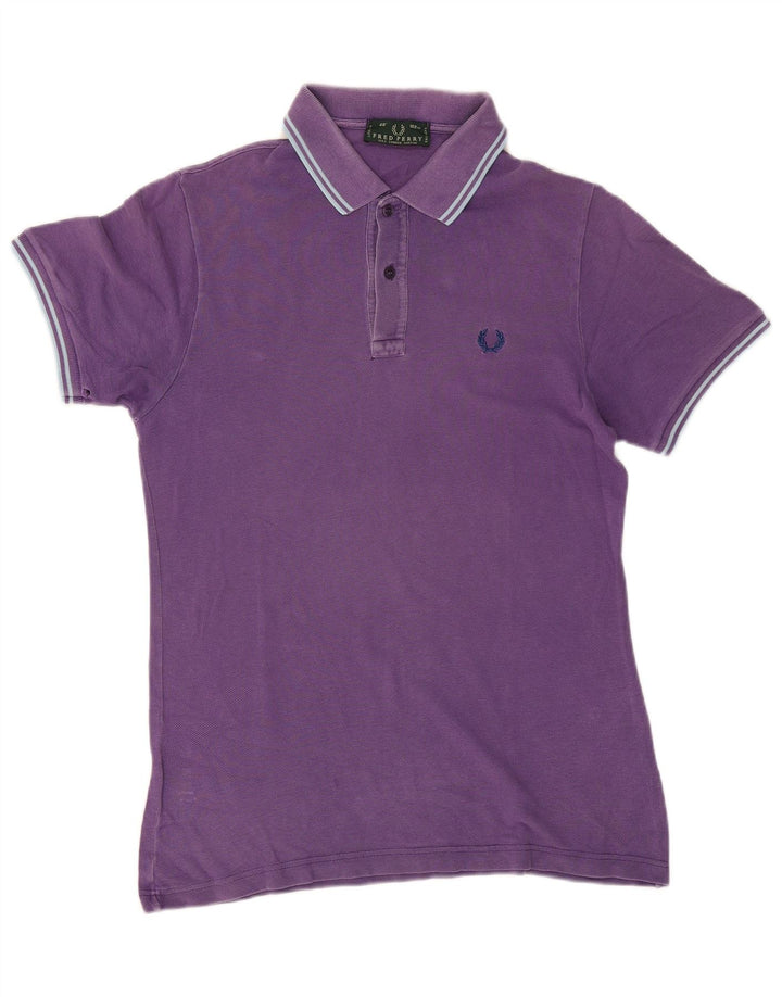 FRED PERRY Polo Homme Violet Moyen Rayé Coton