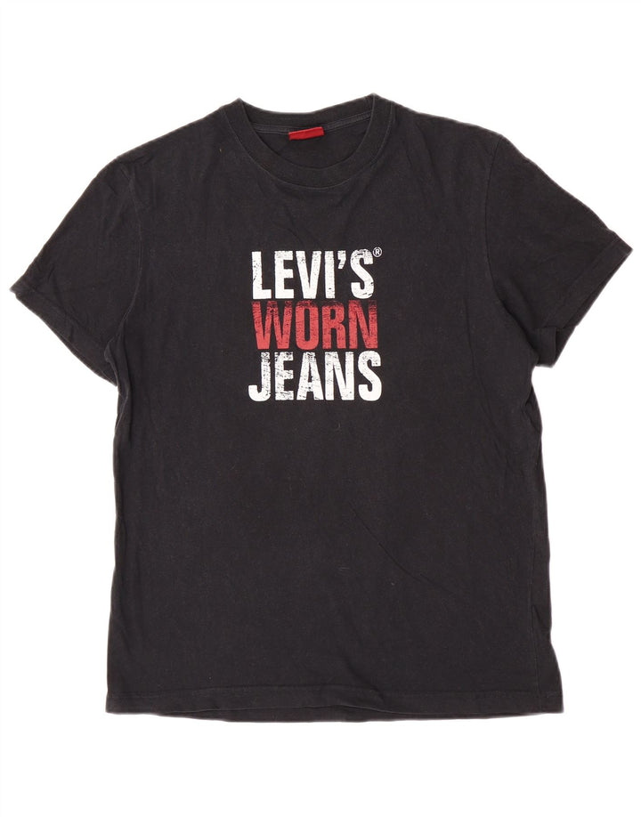 Levi's Tee-Shirt Graphic Homme Noir Moyen Coton