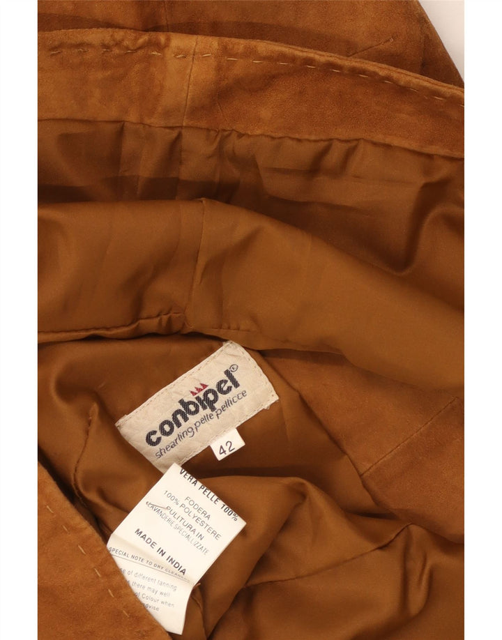 Conbipel Gilet Femme En Daim IT 42 Cuir Marron Moyen